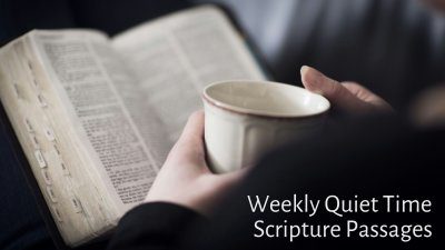 Scripture Readings for Week of October 26
