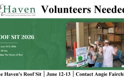 Serve at The Haven’s Roof Sit